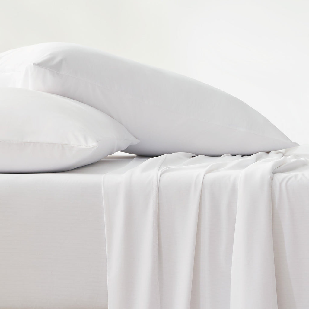 Cool Zone White Cooling Sheet Set Temperature Regulating Bedding - Image 3