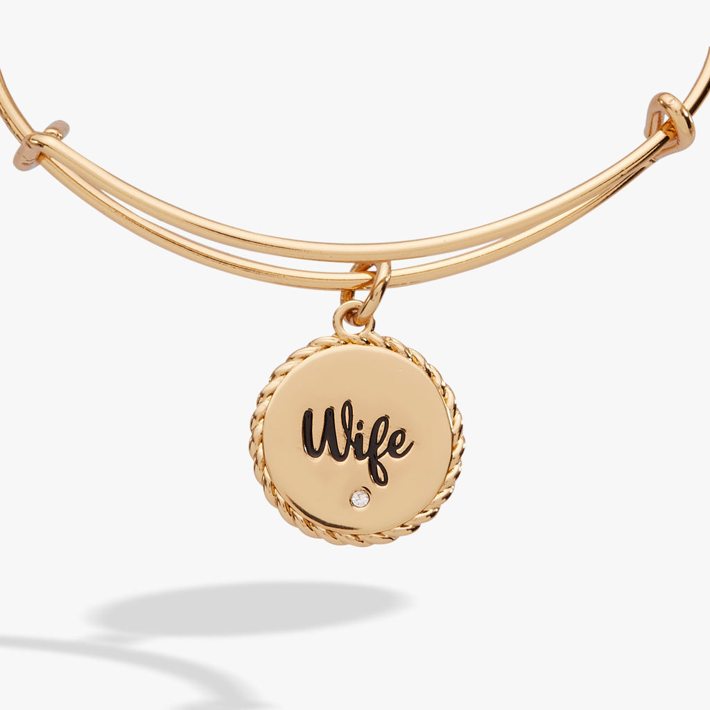 Wife Charm Bangle with Engraved True Love Message