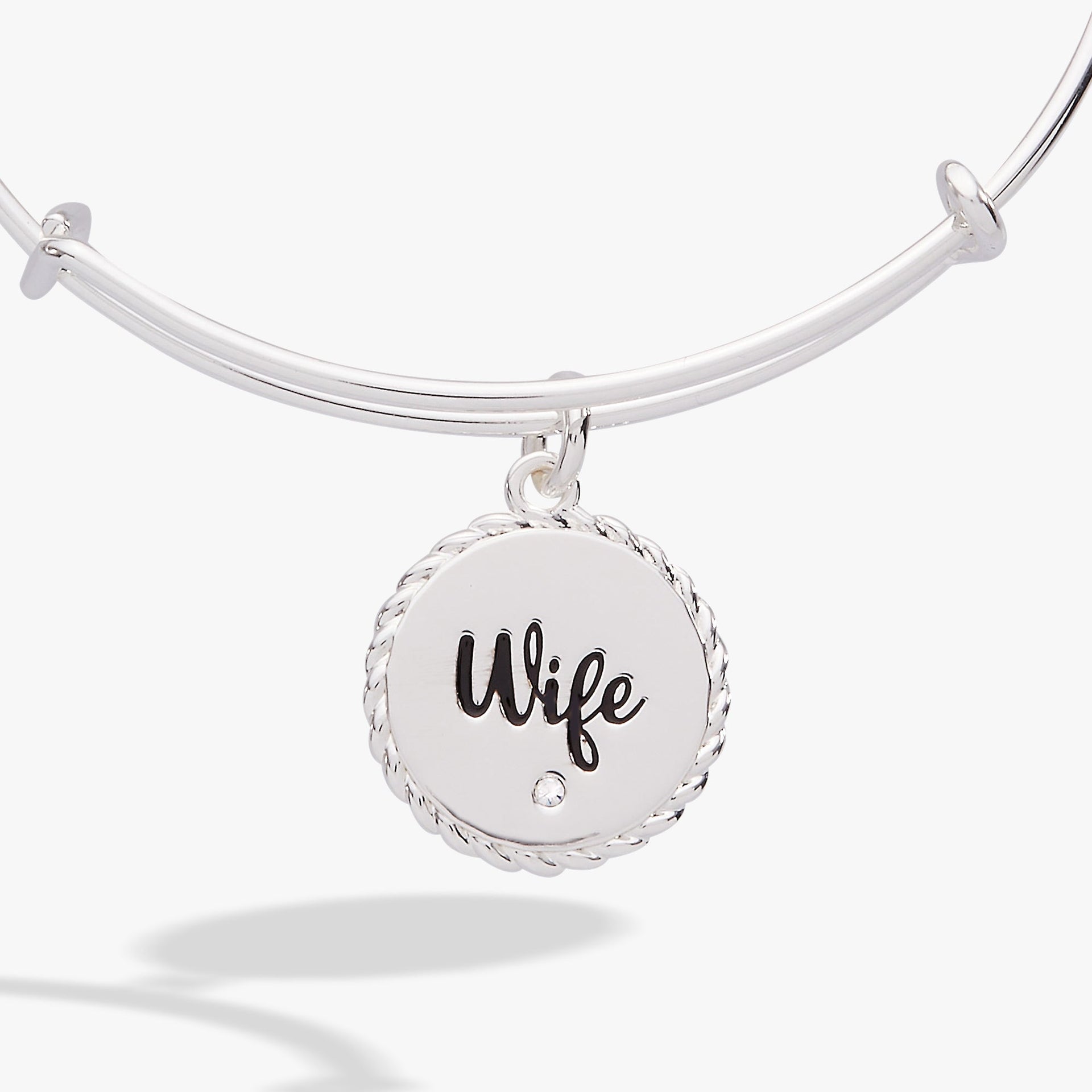 Wife Charm Bangle with Engraved True Love Message