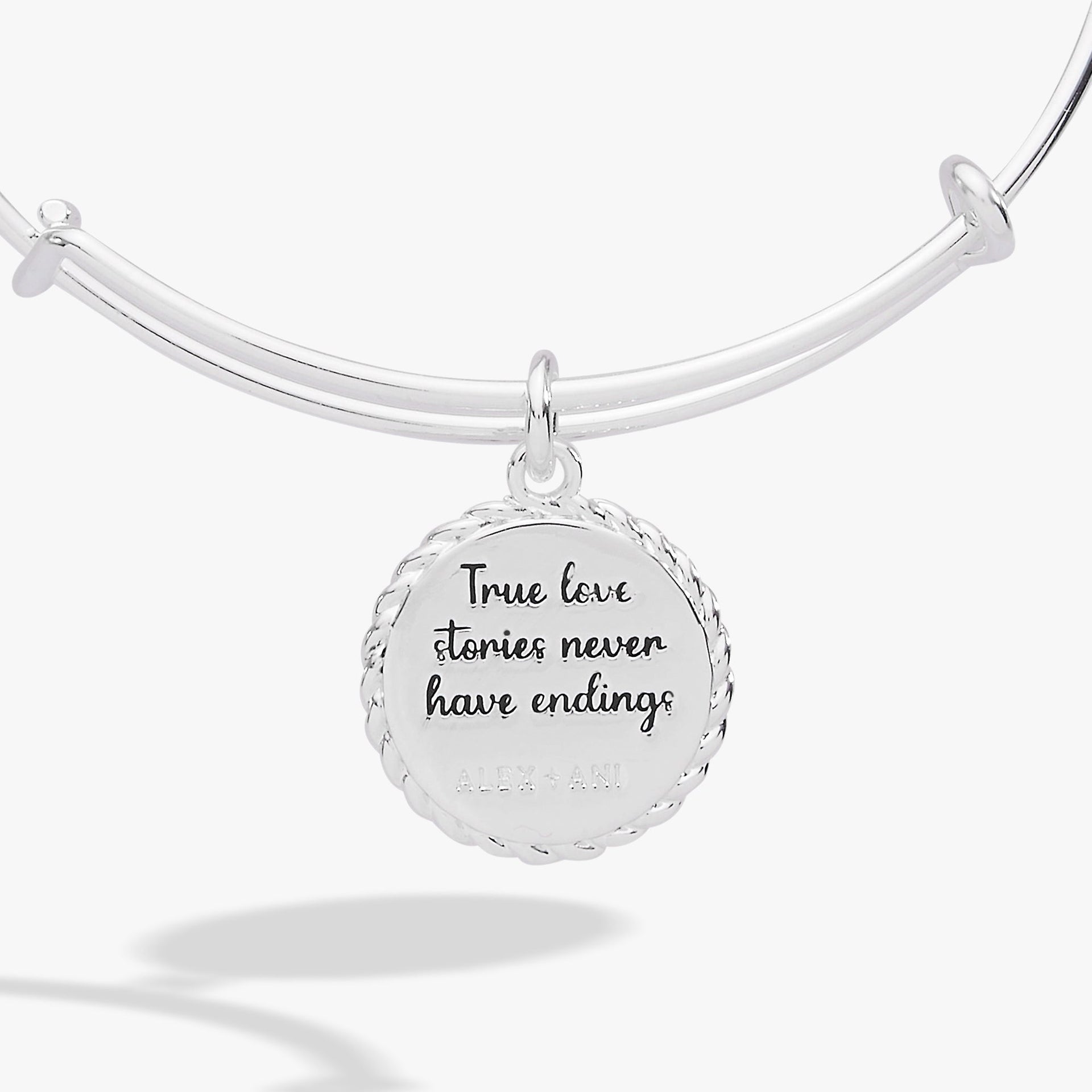 Wife Charm Bangle with Engraved True Love Message