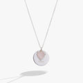 Wild at Heart Duo Charm Pendant Necklace in Silver Tone
