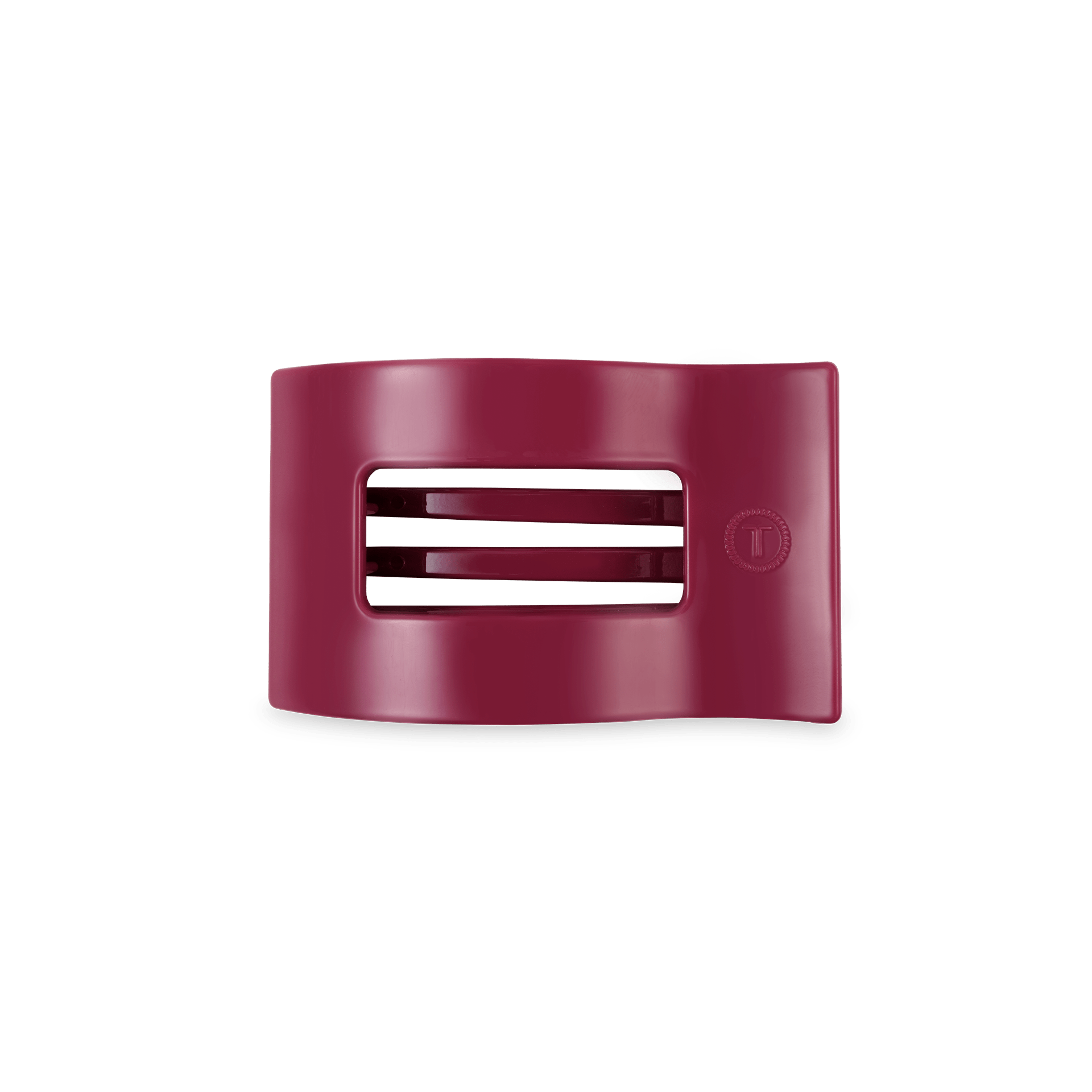 Small rectangular hair clip in a trendy Wild Side pattern for comfortable everyday hair styling