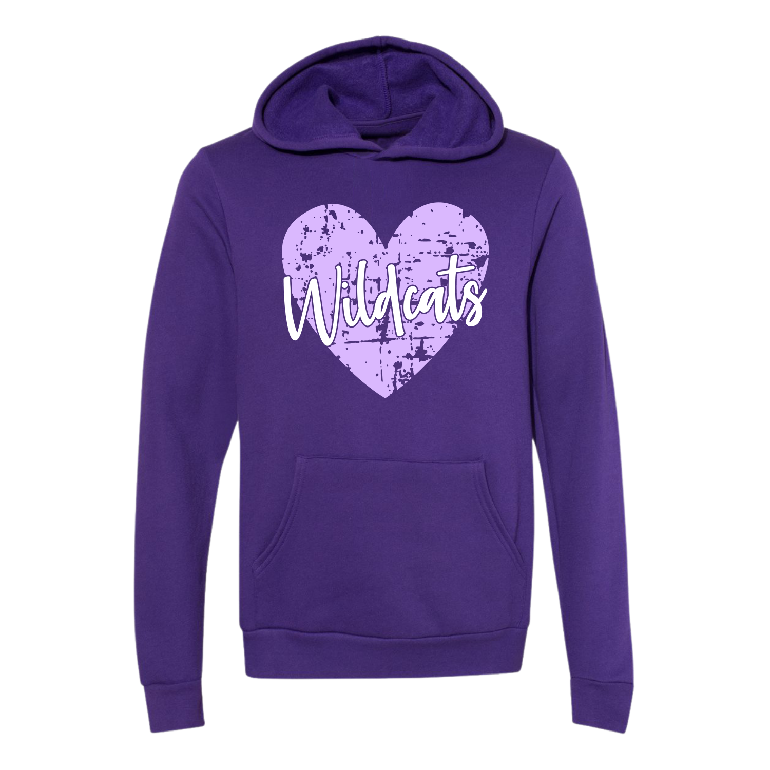 Wildcats Grunge Heart Graphic Tee or Sweatshirt - Image 2