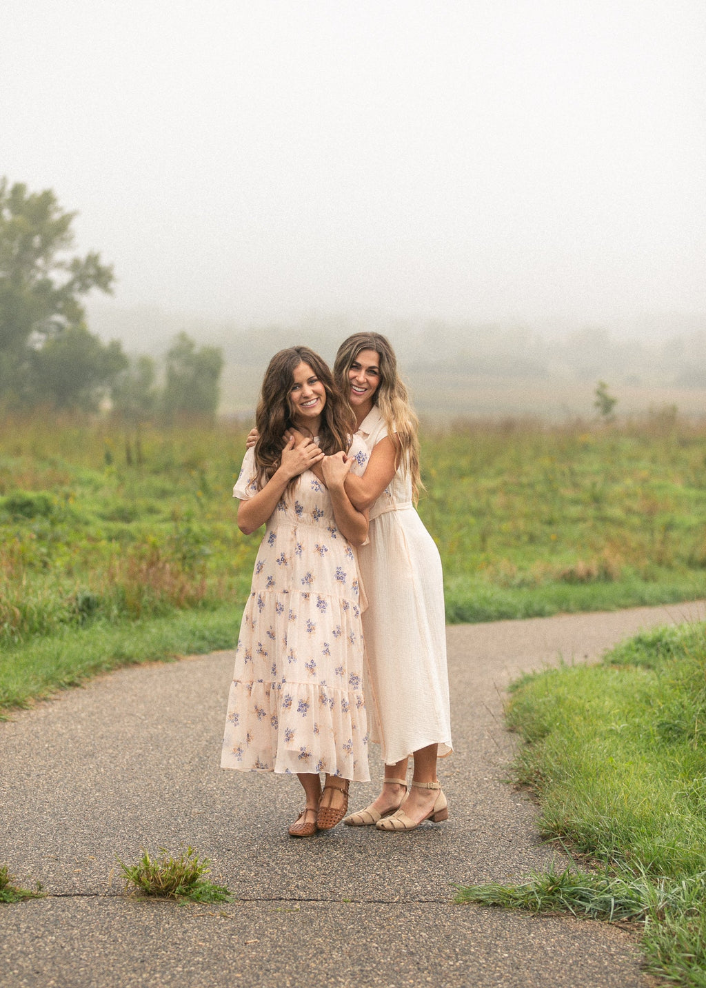 Willow Blush Pink Cotton Gauze Cap Sleeve Midi Shirt Dress