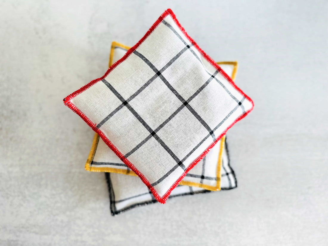 Windowpane Linen Lavender Sachets Set of Two - Image 2