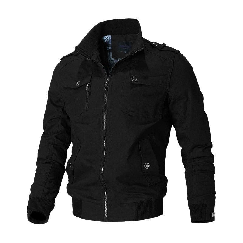 Men's Red Lightweight Bomber Jacket Slim Fit Windbreaker