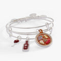 Alex And Ani Wine and cheese charm bracelet set for best friends