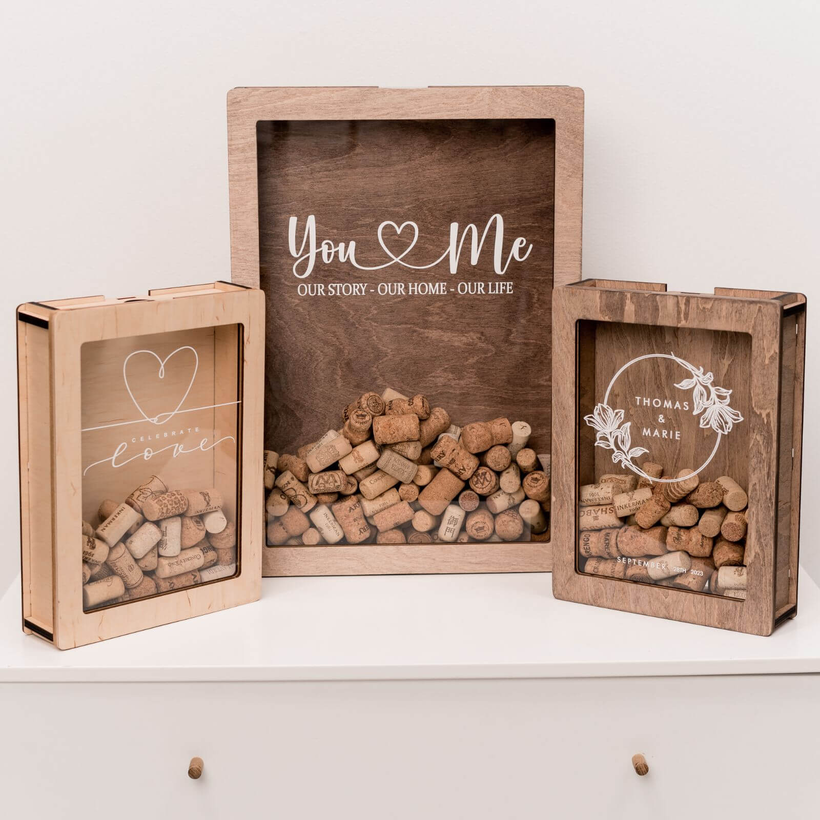 Wooden Wedding Card Box – Elegant Keepsake for Wedding Reception
