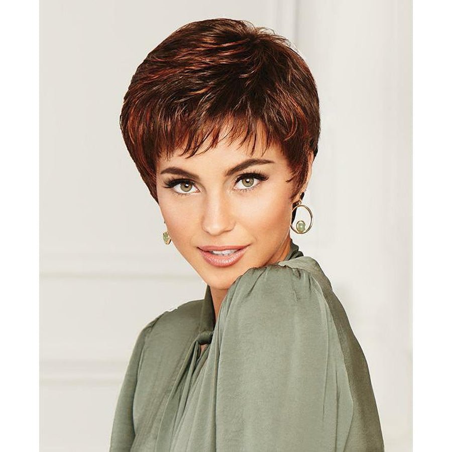 Winner Elite lace front wig shown in multi-tonal highlight color for a sophisticated, natural look.