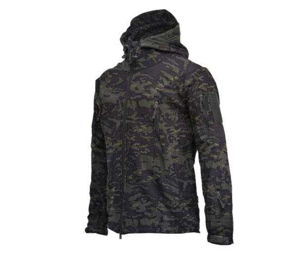 Men's Waterproof Camouflage Hooded Tactical Winter Jacket