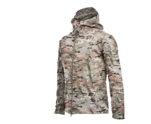 Men's Waterproof Camouflage Hooded Tactical Winter Jacket