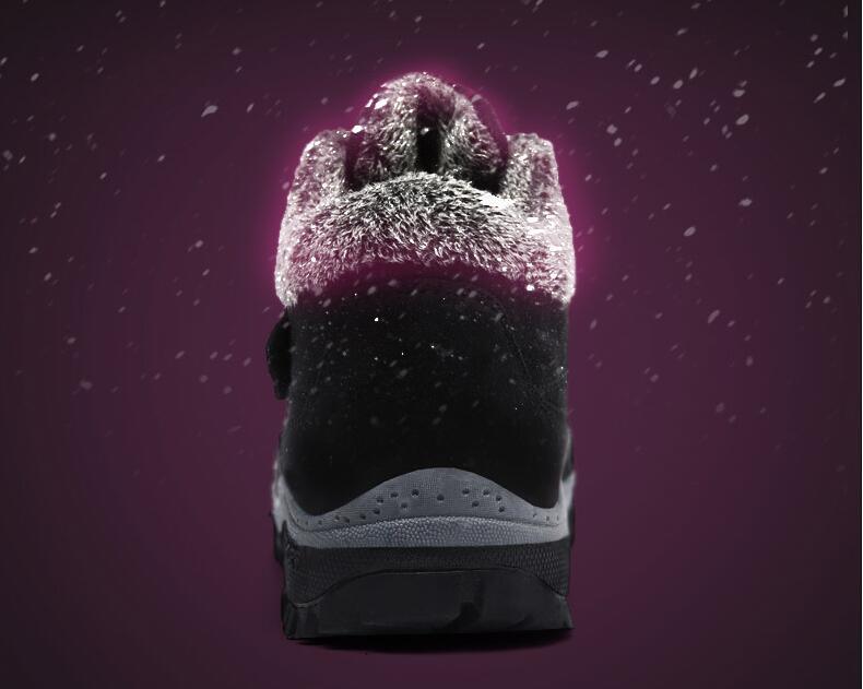 Men's Fur-Lined Winter Snow Boots - Warm Water-Resistant Ankle Booties