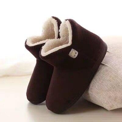 Cozy Knit Cotton House Slippers with Closed Back and Warm Lining
