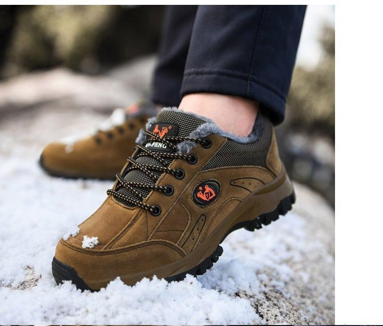 Winter Couple Hiking Shoes Lightweight Non-Slip Walking Sneakers