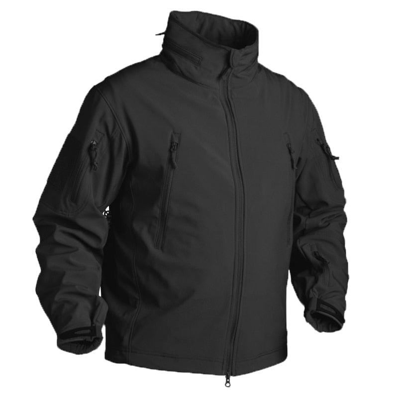 Men's Tactical Waterproof Fleece Jacket for Hiking and Outdoors
