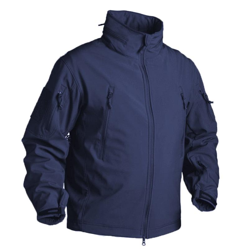 Men's Tactical Waterproof Fleece Jacket for Hiking and Outdoors