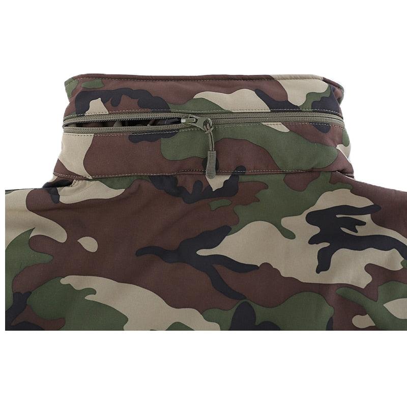 Men's Tactical Waterproof Fleece Jacket for Hiking and Outdoors