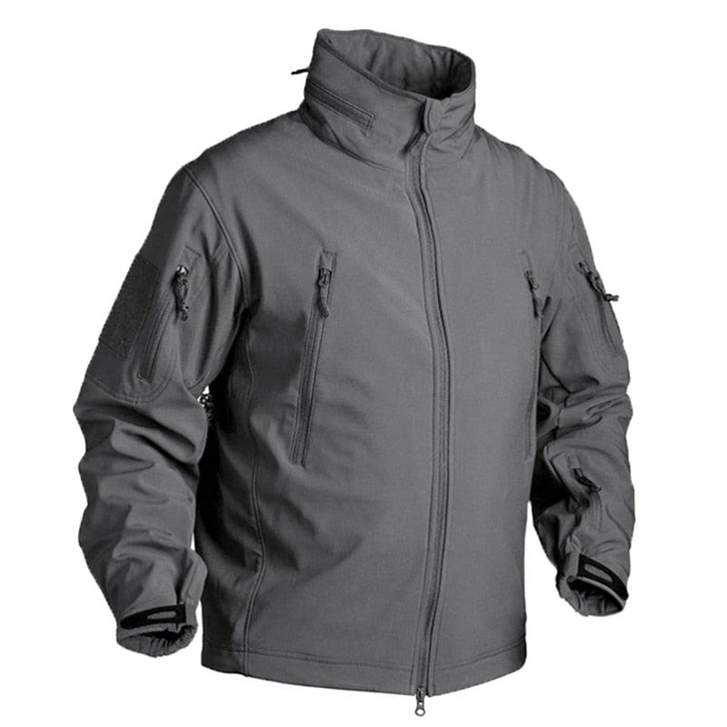 Men's Tactical Waterproof Fleece Jacket for Hiking and Outdoors