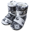 Women's Faux Fur Ankle Bootie Slippers, Plush Warm Winter House Shoes