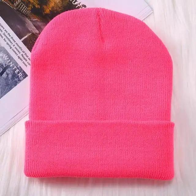 Soft Knit Winter Beanie Hat – Stretchy Warm Cap for All Ages
