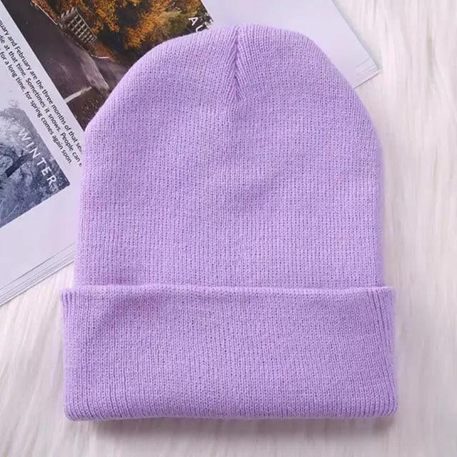 Soft Knit Winter Beanie Hat – Stretchy Warm Cap for All Ages