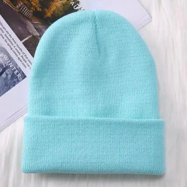 Soft Knit Winter Beanie Hat – Stretchy Warm Cap for All Ages