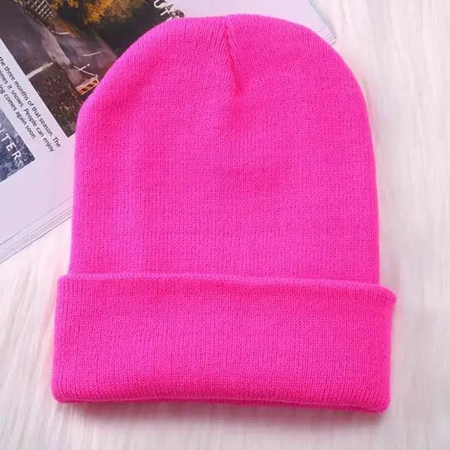 Soft Knit Winter Beanie Hat – Stretchy Warm Cap for All Ages
