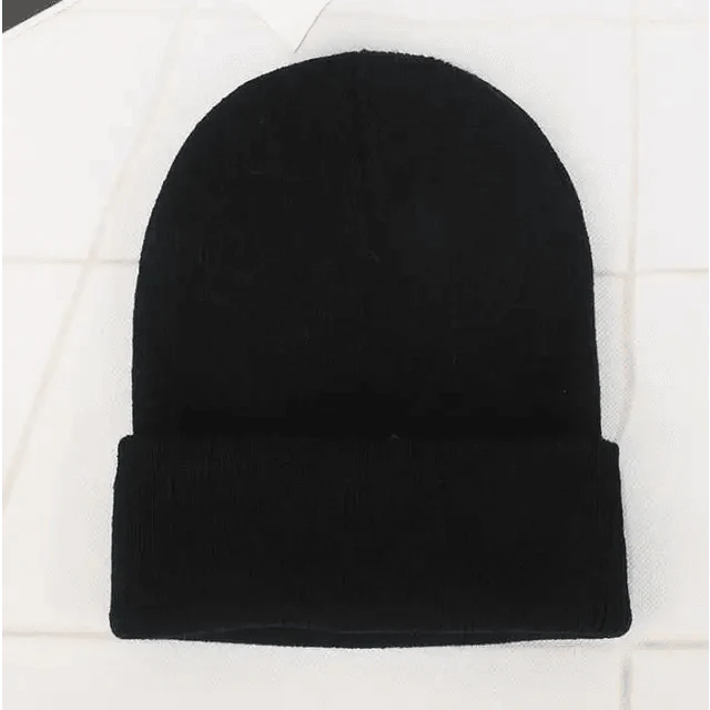 Unisex Solid Knit Beanie Hat - Slouchy Soft Winter Casual Cap