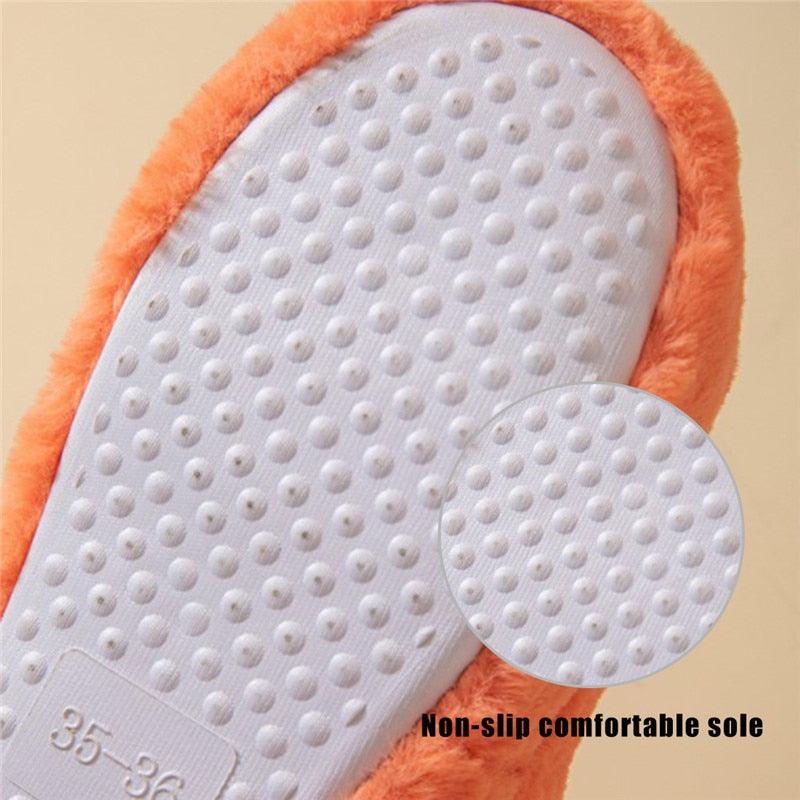Women's Plush Faux Fur Open Toe Slippers, Soft Memory Foam House Shoes