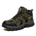 Men's High-Top Leather Winter Snow Boots with EVA Midsole