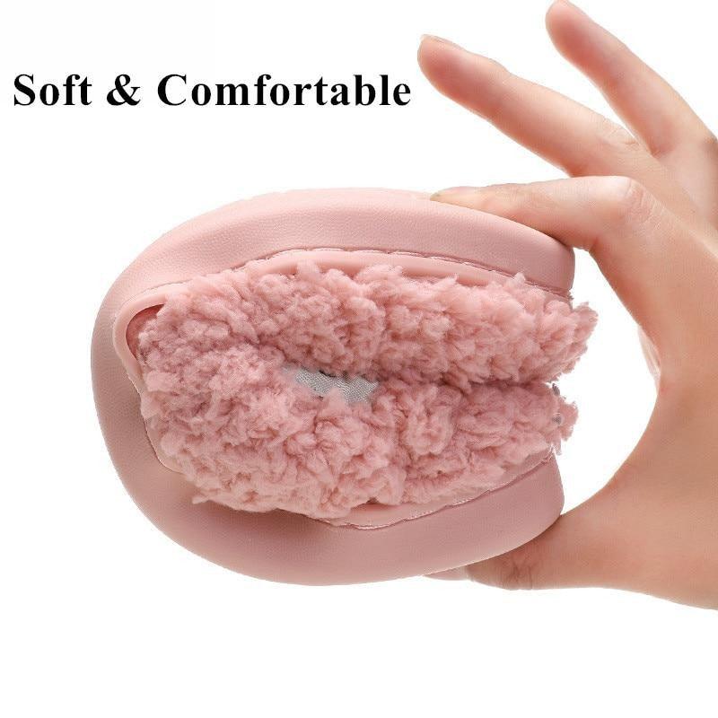 Unisex Winter Plush Memory Foam Slippers - Cozy Indoor Footwear