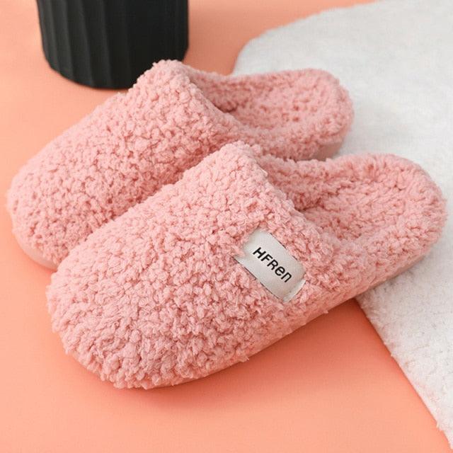 Unisex Winter Plush Memory Foam Slippers - Cozy Indoor Footwear