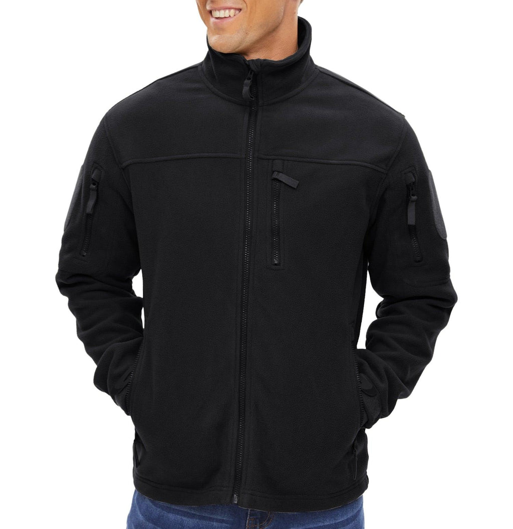 Men's Winter Tactical Fleece Jacket - Thermal Work & Security Coat