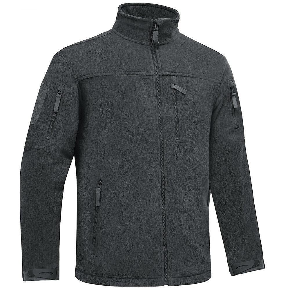 Men's Winter Tactical Fleece Jacket - Thermal Work & Security Coat