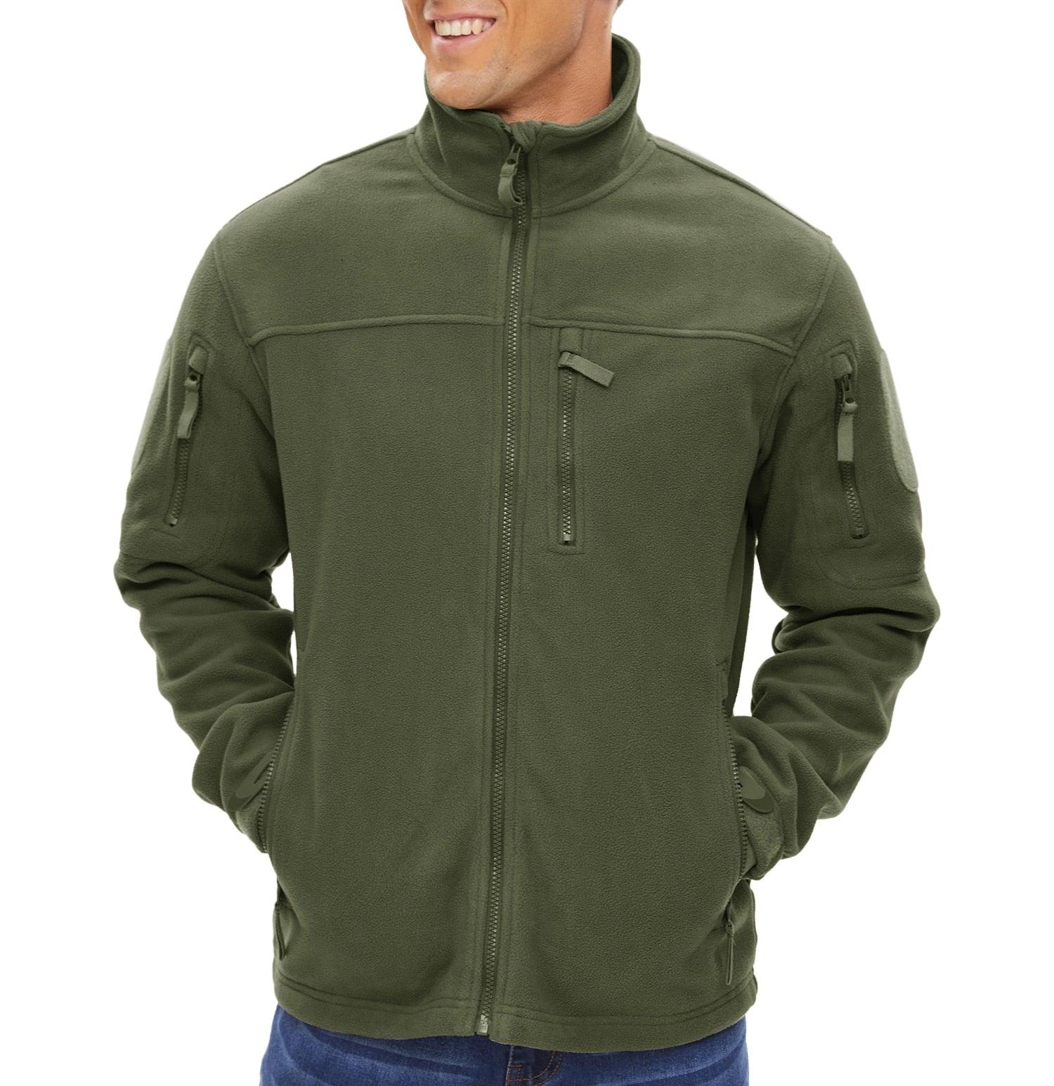 Men's Winter Tactical Fleece Jacket - Thermal Work & Security Coat