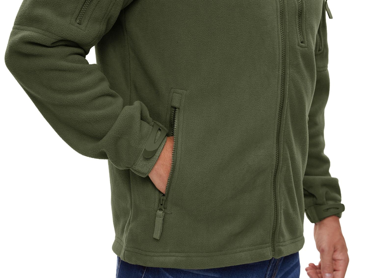 Men's Winter Tactical Fleece Jacket - Thermal Work & Security Coat