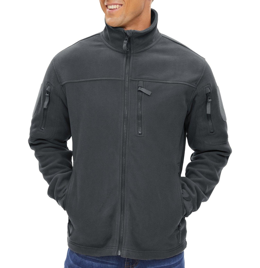 Men's Winter Tactical Fleece Jacket - Thermal Work & Security Coat