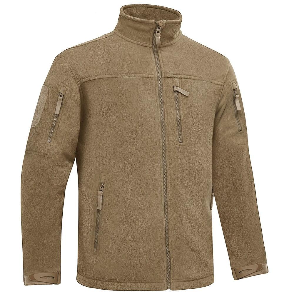 Men's Winter Tactical Fleece Jacket - Thermal Work & Security Coat