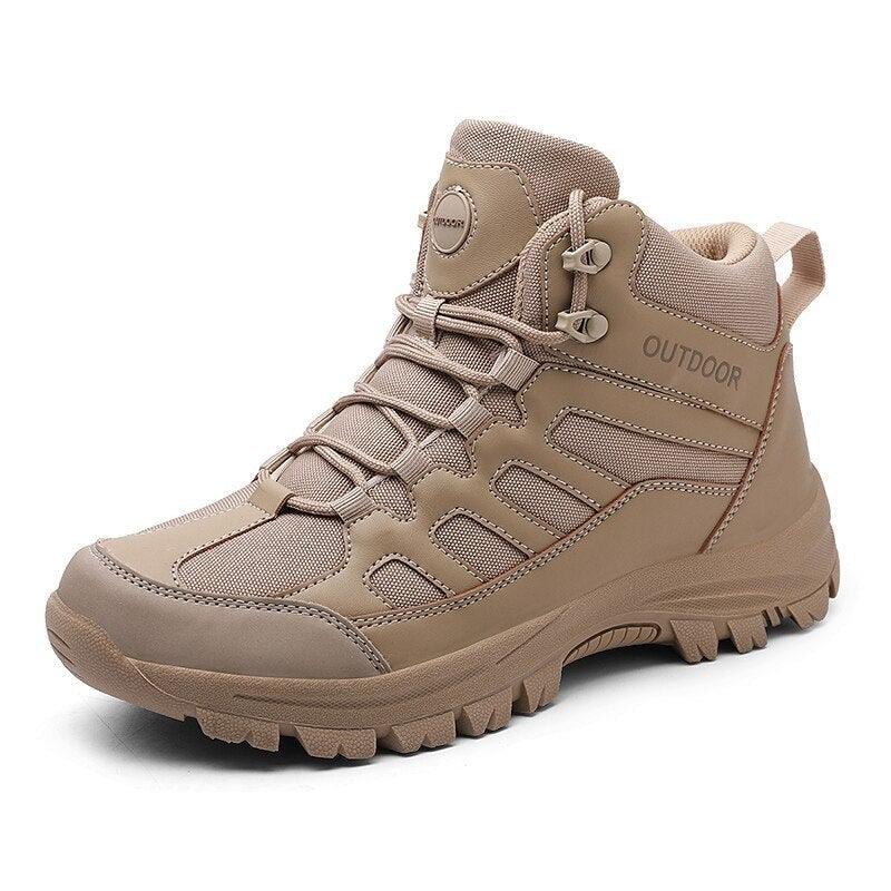 Men's Outdoor Hiking Ankle Boots – Water-Resistant Work Shoes