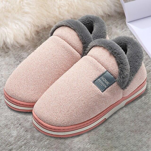 Plush Lucky Cat Winter Slippers, Non-Slip Indoor Warm House Shoes