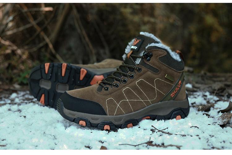 Unisex Winter Hiking Boots Non-Slip Ankle Booties for Outdoors