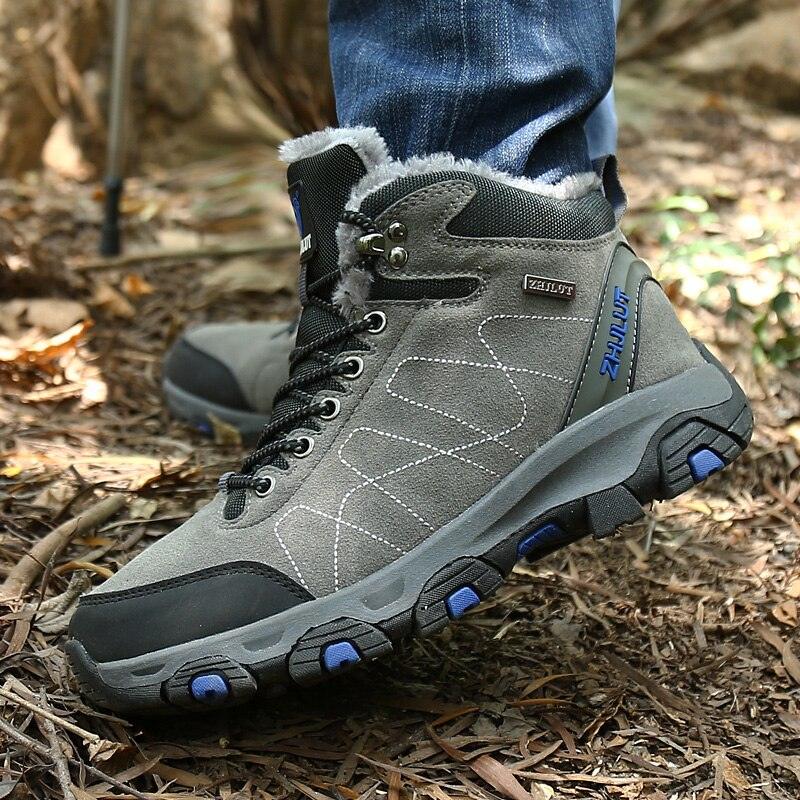 Unisex Winter Hiking Boots Non-Slip Ankle Booties for Outdoors