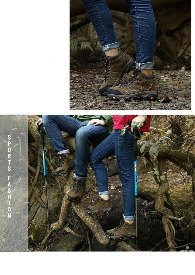 Unisex Winter Hiking Boots Non-Slip Ankle Booties for Outdoors