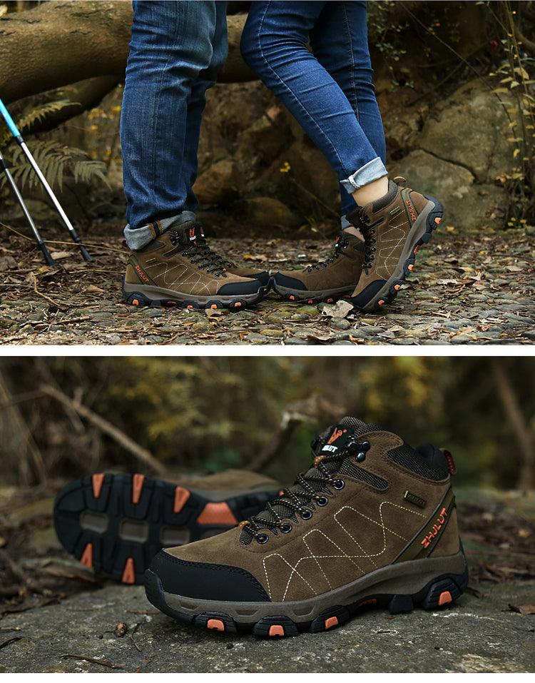 Unisex Winter Hiking Boots Non-Slip Ankle Booties for Outdoors