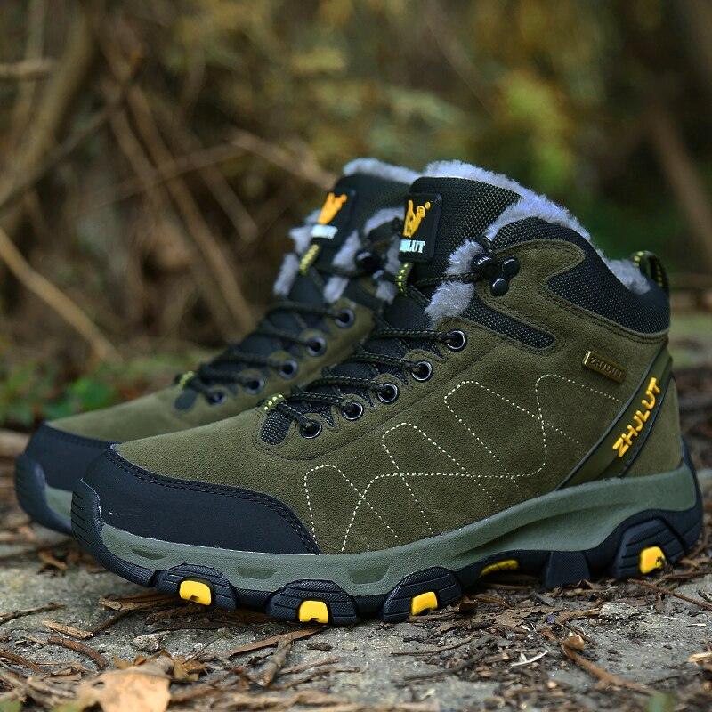Unisex Winter Hiking Boots Non-Slip Ankle Booties for Outdoors
