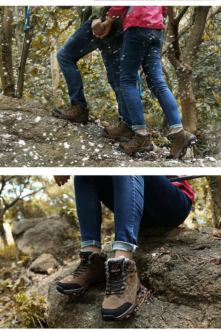 Unisex Winter Hiking Boots Non-Slip Ankle Booties for Outdoors