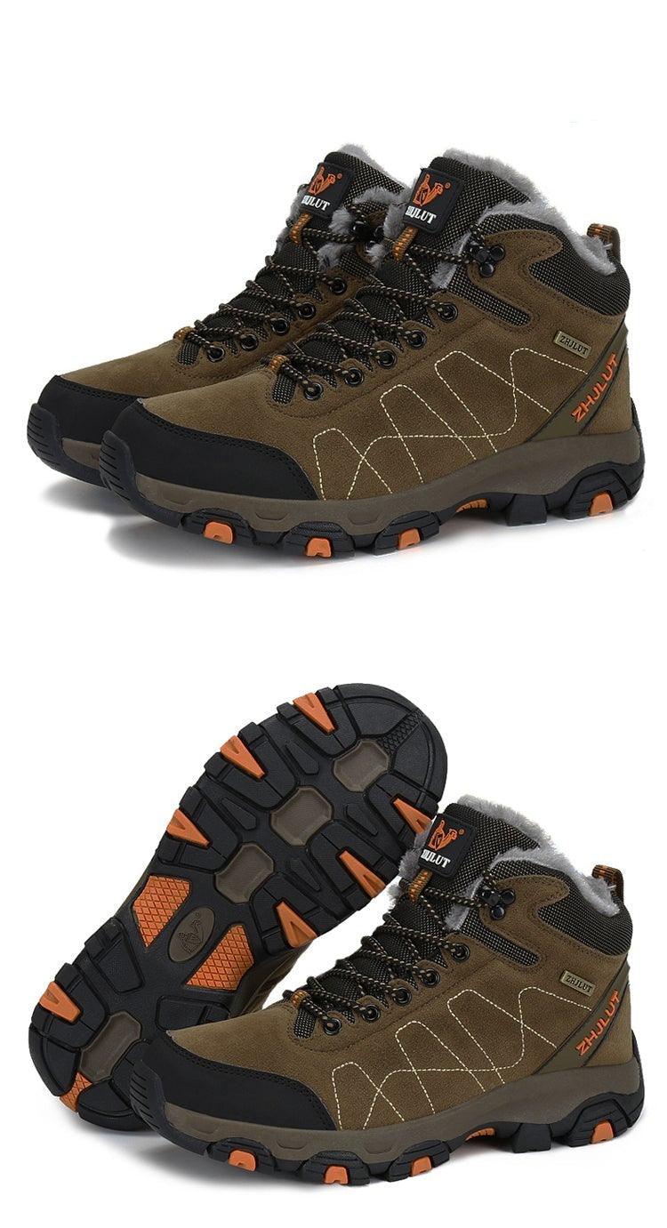 Unisex Winter Hiking Boots Non-Slip Ankle Booties for Outdoors
