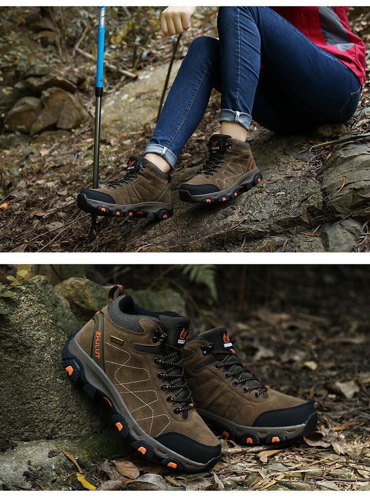 Unisex Winter Hiking Boots Non-Slip Ankle Booties for Outdoors