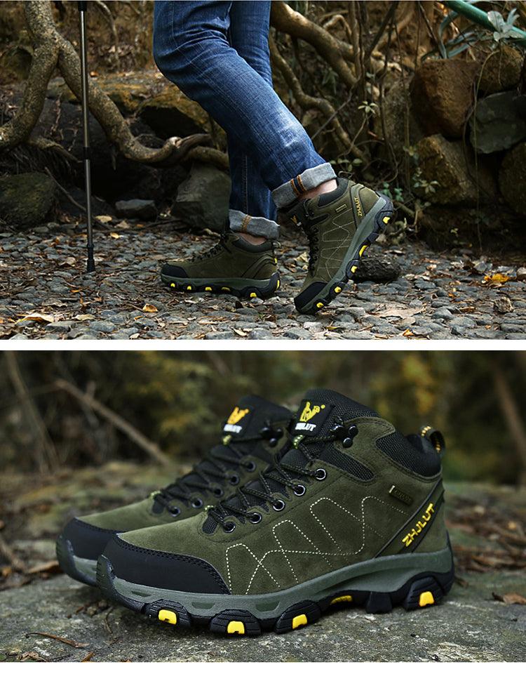 Unisex Winter Hiking Boots Non-Slip Ankle Booties for Outdoors