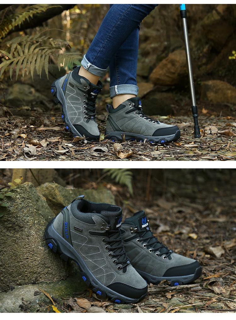 Unisex Winter Hiking Boots Non-Slip Ankle Booties for Outdoors
